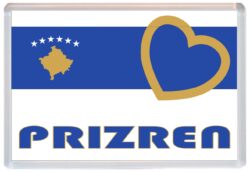 Prizren - Love Kosovo/Kosovan Towns & Cities Flag - Jumbo Fridge Magnet Souvenir Gift Present