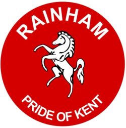 Rainham - Pride of Kent - TWO PACK - Car Bumper Laptop Window Decal County Flag Sticker