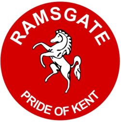 Ramsgate - Pride of Kent - TWO PACK - Car Bumper Laptop Window Decal County Flag Sticker