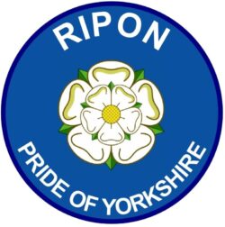 Ripon - Pride of Yorkshire - TWO PACK - Car Bumper Laptop Window Decal County Flag Sticker