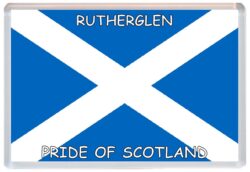 Rutherglen - Love Scotland/Scottish Towns & Cities Flag - Jumbo Fridge Magnet Souvenir Gift Present