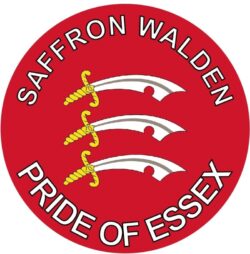 Saffron Walden - Pride of Essex - TWO PACK - Car Bumper Laptop Window Decal County Flag Sticker