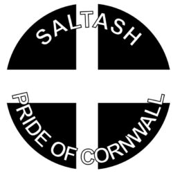 Saltash - Pride of Cornwall - TWO PACK - Car Bumper Laptop Window Decal County Flag Sticker