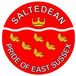 Saltdean - Pride of East Sussex - TWO PACK - Car Bumper Laptop Window Decal County Flag Sticker