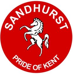 Sandhurst - Pride of Kent - TWO PACK - Car Bumper Laptop Window Decal County Flag Sticker
