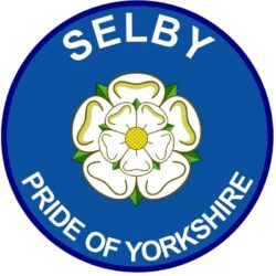 Selby - Pride of Yorkshire - TWO PACK - Car Bumper Laptop Window Decal County Flag Sticker