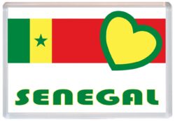 Senegal - Love Senegalese Towns & Cities Flag - Jumbo Fridge Magnet Souvenir Gift Present
