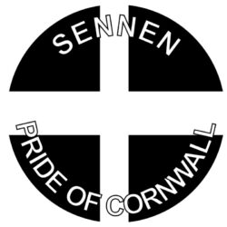 Sennen - Pride of Cornwall - TWO PACK - Car Bumper Laptop Window Decal County Flag Sticker