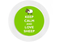 Keep Calm and Love Sheep - Car Tax Disc Permit Window Holder - Reusable