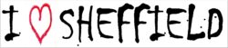 I Love Sheffield - Car Bumper Laptop Window Decal Sticker