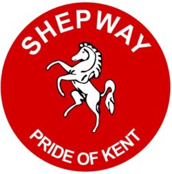 Shepway - Pride of Kent - TWO PACK - Car Bumper Laptop Window Decal County Flag Sticker