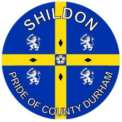 Shildon - Pride of County Durham - TWO PACK - Car Bumper Laptop Window Decal County Flag Sticker