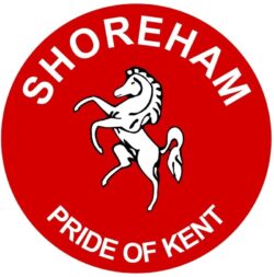 Shoreham - Pride of Kent - TWO PACK - Car Bumper Laptop Window Decal County Flag Sticker