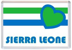 Love Sierra Leone Towns & Cities Flag - Jumbo Fridge Magnet Souvenir Gift Present