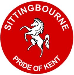 Sittingbourne - Pride of Kent - TWO PACK - Car Bumper Laptop Window Decal County Flag Sticker