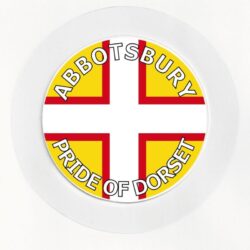 Abbotsbury - Pride of Dorset - County Flag- Car Tax Disc Permit Window Holder - Reusable