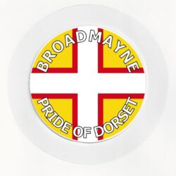 Broadmayne - Pride of Dorset - County Flag- Car Tax Disc Permit Window Holder - Reusable