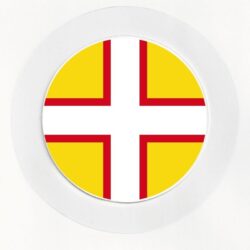 Dorset County Flag- Car Tax Disc Permit Window Holder - Reusable