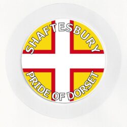 Shaftesbury - Pride of Dorset - County Flag- Car Tax Disc Permit Window Holder - Reusable