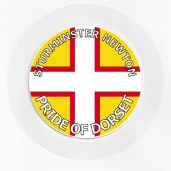Sturminster Newton - Pride of Dorset - County Flag- Car Tax Disc Permit Window Holder - Reusable