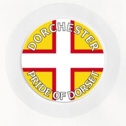 Dorchester - Pride of Dorset - County Flag- Car Tax Disc Permit Window Holder - Reusable