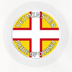 Yetminster - Pride of Dorset - County Flag- Car Tax Disc Permit Window Holder - Reusable
