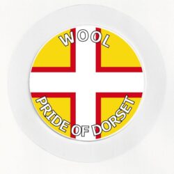 Wool - Pride of Dorset - County Flag- Car Tax Disc Permit Window Holder - Reusable