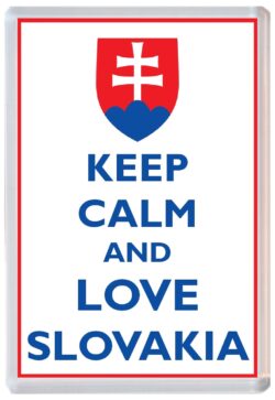 Keep Calm and Love Slovakia - Jumbo Fridge Magnet Souvenir Gift Present