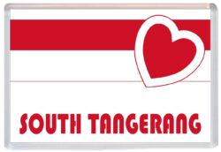 South Tangerang - Love Indonesia/Indonesian Towns & Cities Flag - Jumbo Fridge Magnet Souvenir Gift Present