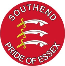 Southend - Pride of Essex - TWO PACK - Car Bumper Laptop Window Decal County Flag Sticker