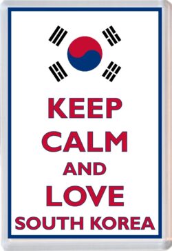 Keep Calm and Love South Korea - Jumbo Fridge Magnet Souvenir Gift Present