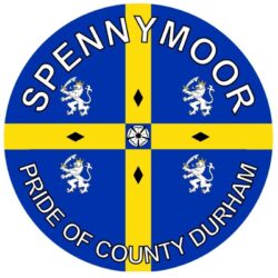 Spennymoor - Pride of County Durham - TWO PACK - Car Bumper Laptop Window Decal County Flag Sticker