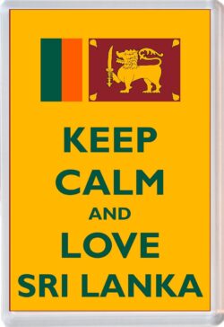 Keep Calm and Love Sri Lanka - Jumbo Fridge Magnet Souvenir Gift Present