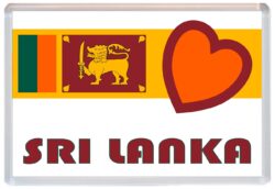 Love Sri Lanka/Lankan Towns & Cities Flag - Jumbo Fridge Magnet Souvenir Gift Present