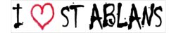 I Love St Albans - Car Bumper Laptop Window Decal Sticker