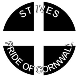 St Ives - Pride of Cornwall - TWO PACK - Car Bumper Laptop Window Decal County Flag Sticker