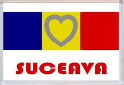 Suceava - Love Romania/Romanian Towns & Cities Flag - Jumbo Fridge Magnet Souvenir Gift Present
