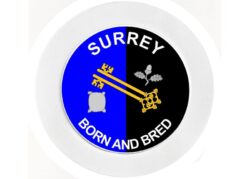 Surrey Bord & Bred - Car Tax Disc Permit Window Holder - Reusable
