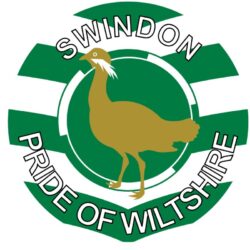 Swindon - Pride of Wiltshire - TWO PACK - Car Bumper Laptop Window Decal County Flag Sticker