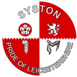 Syston - Pride of Leicestershire - TWO PACK - Car Bumper Laptop Window Decal County Flag Sticker