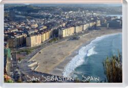 San Sebastian - Spain - Jumbo Fridge Magnet Souvenir Gift Present 16T1