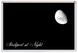 Stockport at Night - Jumbo Fridge Magnet Souvenir Gift Present