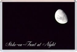 Stoke-on-Trent at Night - Jumbo Fridge Magnet Souvenir Gift Present