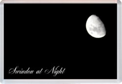 Swindon at Night - Jumbo Fridge Magnet Souvenir Gift Present
