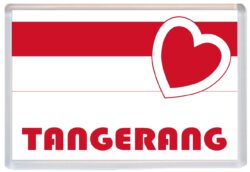 Tangerang - Love Indonesia/Indonesian Towns & Cities Flag - Jumbo Fridge Magnet Souvenir Gift Present