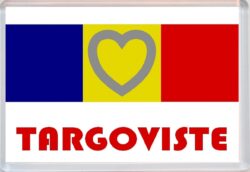 Targoviste - Love Romania/Romanian Towns & Cities Flag - Jumbo Fridge Magnet Souvenir Gift Present
