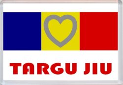 Targu Jiu - Love Romania/Romanian Towns & Cities Flag - Jumbo Fridge Magnet Souvenir Gift Present