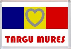 Targu Mures - Love Romania/Romanian Towns & Cities Flag - Jumbo Fridge Magnet Souvenir Gift Present