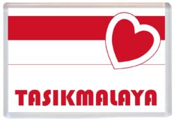 Tasikmalaya - Love Indonesia/Indonesian Towns & Cities Flag - Jumbo Fridge Magnet Souvenir Gift Present