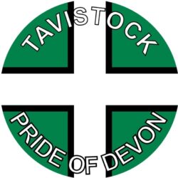 Tavistock - Pride of Devon - TWO PACK - Car Bumper Laptop Window Decal County Flag Sticker